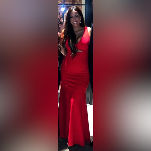 Aqua Red Formal Dress - Picture 2 of 4